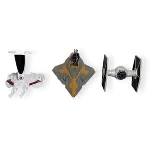 Star Wars Micro Vehicles And Figure Lot Of 4 (2020's) Pre-owned